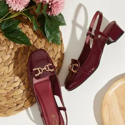 JM Looks Embellished Block Sandals image 3