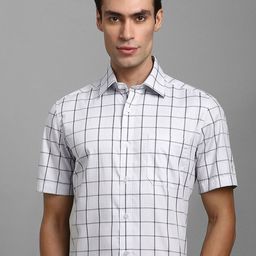 Louis Philippe Windowpane Checks Checked Formal Shirt-picture-41
