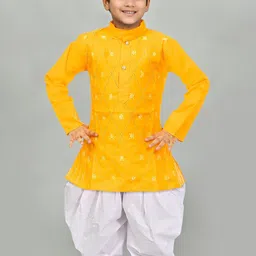 Cae Boys Floral Embroidered Regular Kurta with Patiala-picture-16
