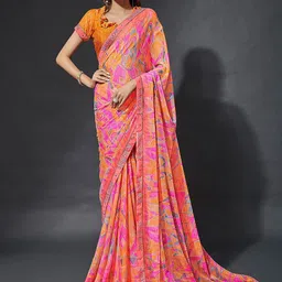 LeeliPeeri Designer Ethnic Motifs Poly Chiffon Saree-picture-37
