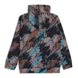 CAVIO Boys Abstract Printed Hood Cotton Pullover Sweatshirt image 2