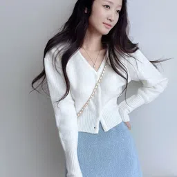 StyleCast Women Solid V-Neck Cardigan-image-42