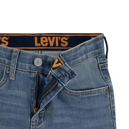 Levis Boys Regular Fit Mid-Rise Light Fade Jeans image 5
