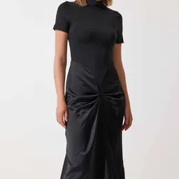 Happiness istanbul Sheath Midi Polyester Dress-picture-37