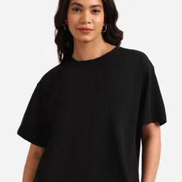 Blissclub Women Drop-Shoulder Sleeves Moisture Wicking Pockets T-shirt-image-10