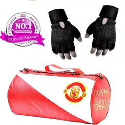 ananya enterprises 15 L Gym Duffel Bag - Combo set of Gym bag and high qualtiy Gloves (Black, Free Size) - Red-picture-19