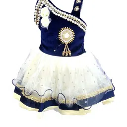 Samjho Fashion Girls Embellished Fit And Flare Georgette Dress-image-25