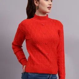 MODKLINE WITH MK Women Cable Knit Woollen Pullover image 5