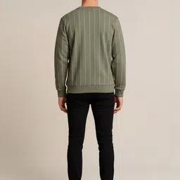 Octave Men Striped Sweatshirt image 3