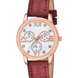 CSAMON Women Embellished Dial Analogue Watch C25RG_WH Mina MRO Leather_F-picture-47