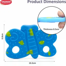333mart Soft Silicone Butterfly Shape Teether for Babies above 4 Months Teether image 3