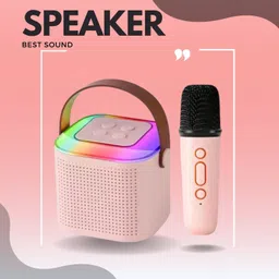 BRVIMA 10W Bluetooth Speaker Wireless Karaoke Mic Speaker with RGB Light speakersUY387 10 W Bluetooth Party Speaker-picture-17