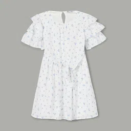 Fame Forever by Lifestyle Floral Print Flared Sleeve A-Line Dress-picture-38