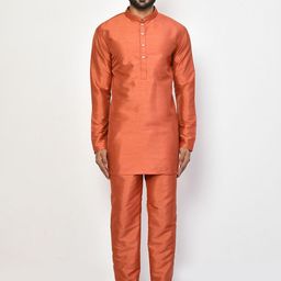 Arihant Rai Sinha Men Regular Pure Silk Kurta with Trousers-picture-36