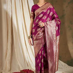 Suha Woven Design Zari Art Silk Banarasi Saree-image-85