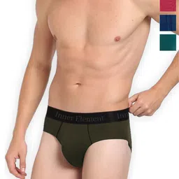 inner element Pack Of 4 Pure Cotton Hipster Briefs Men_Brief_PP_ Pk4_XS image 1