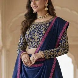 anugrah textile Floral Print Semi Stitched Lehenga Choli image 2