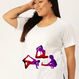 theRebelinme Women Graphic Printed Round Neck Cotton T-shirt image 2