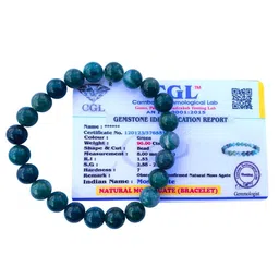 Apnisanskriti Unisex Moss Agate Stone Bracelet image 2