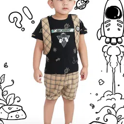 Bad Boys Boys Checked T-shirt with Shorts-picture-50