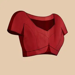 Moda Rapido Women Red Pure Cotton Designer Block Print Saree image 4