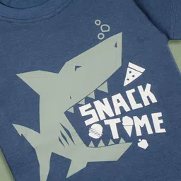 BAESD Boys Printed Pure Cotton T-shirt With Shorts image 3