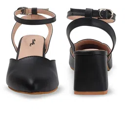 Bella Toes Women Pointed Toe Block Heels Pumps image 5