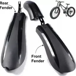 bonkerz Universal 3-Piece Bicycle Mudguard Set with Fittings – Front & Rear Cycle Fender Clip-on Front & Rear Fender image 3