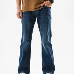 Snitch Men Ink Blue Mid-Rise Straight Fit Jeans-image-50