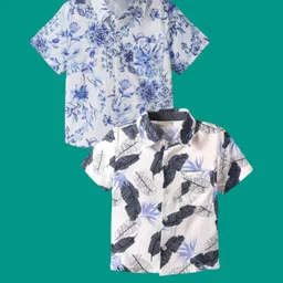 DUTT CREATION Boys Multi Printed Cotton Formal Shirts-picture-37