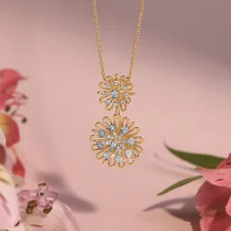 Mia by Tanishq 14KT Yellow Gold & Natural Diamond Daisy Pendant-image-68