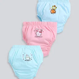 MooNKids Kids Pack Of 3 Printed Pure Cotton Basic Bloomers R1-MK_Bloomer_33-picture-15