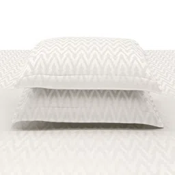 SANSAAR A DDECOR BRAND LIVE CONSCIOUSLY White Printed Cotton 3 Piece Bedding Set image 4