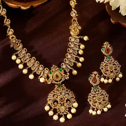 Priyaasi Gold-Plated Stone-Studded Jewellery Set image 1