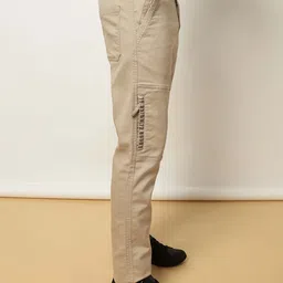 beevee Men Classic Regular Fit Mid-Rise Cotton Trousers image 2