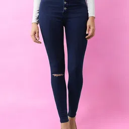 DressBerry Women Skinny Fit High-Rise Stretchable Jeans-image-13