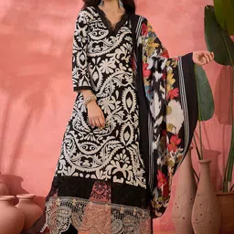 Sangria Floral Printed Unstitched Dress Material-picture-18