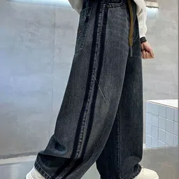 LULU & SKY Boys Wide Leg Mid-Rise Light Fade Stretchable Jeans image 5