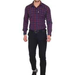 Marc Laurent Men Tartan Checks Checked Casual Shirt image 2