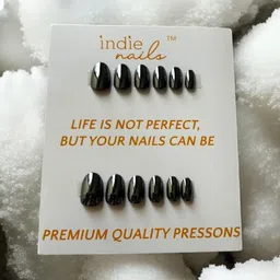 Indie Nails Set Of 15 Chrome Press-On Nails-image-1