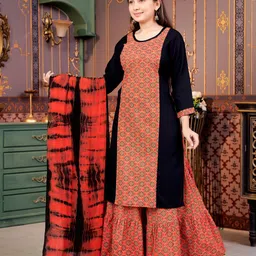 BAESD Girls Ethnic Motifs Printed Kurta image 4