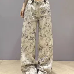 StyleCast x Revolte Women Acid Wash Mid-Rise Baggy Fit Jeans-image-1