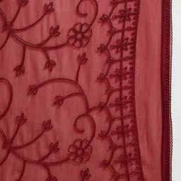 Soch Women Maroon Embroidered Dupatta image 2