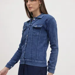 The Roadster Life Co. Spread Collar Denim Jacket image 4