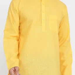 ROYAL KURTA Men Yellow Kurta image 2