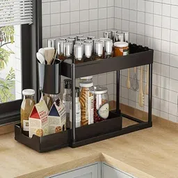 manan Utensil Kitchen Rack Double dekar Steel-picture-41
