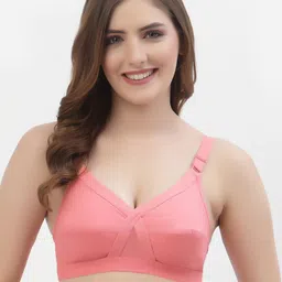 Floret Nude & Rose Set Of 2 Non Padded Non Wired Cotton Bra image 2