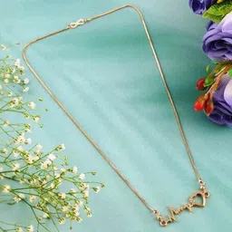 Laksh Enterprise Artificial Stones Studded Minimal Necklace-image-99