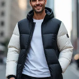 Metronaut Men Colourblocked Lightweight Puffer Jacket-picture-18