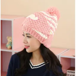 city brand Striped Beanie image 3